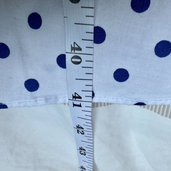 Vintage Blue and White Polka Dot Dress - Picture 9 of 9